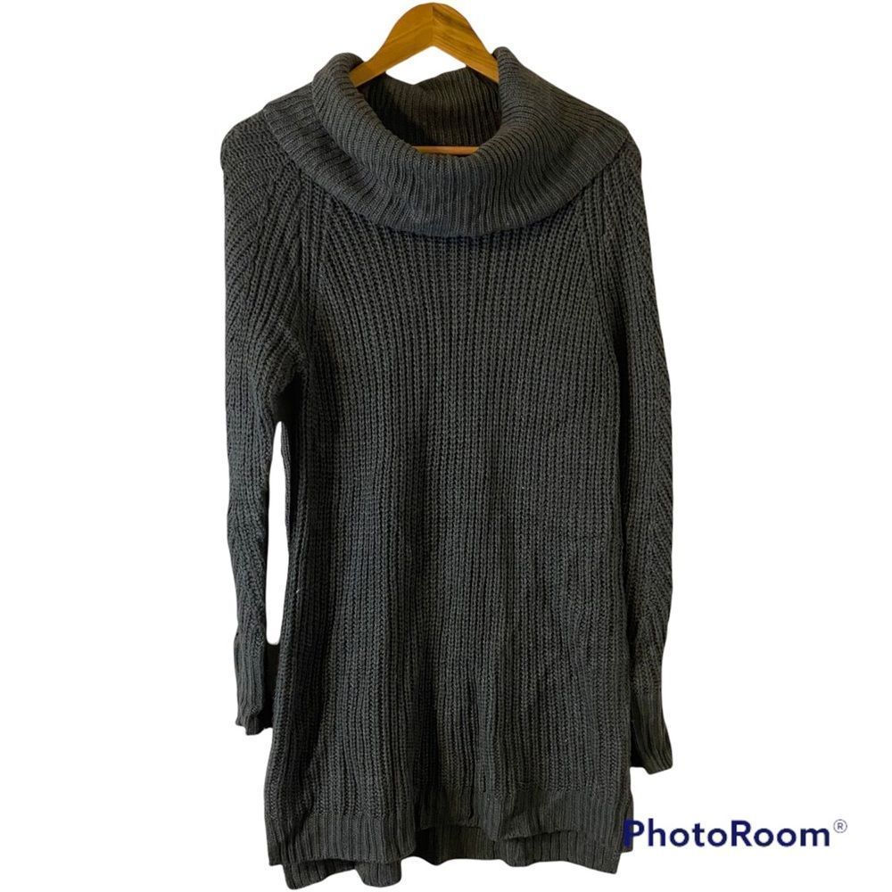 Andeawy cowl neck knit tunic sweater